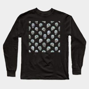 Pearl Skull Pattern Long Sleeve T-Shirt